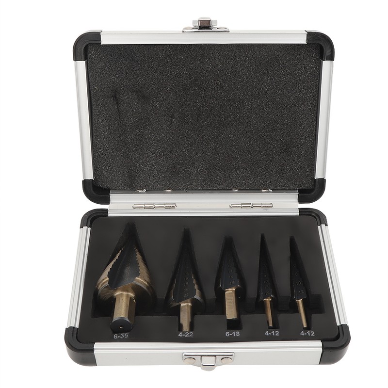 5PCS HSS4241 Step Cone Drill Bit Metric Hole Cutter Bit