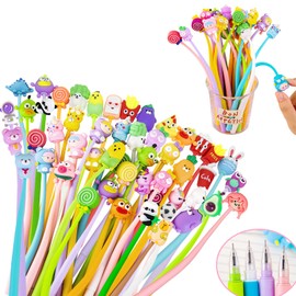 MLLTech 32 Piece Funny Gel Pen Set - Creative Cute Cartoon Pen, Creative Swing Pen for Office School Supplies for Children Students Homework School Office Gifts