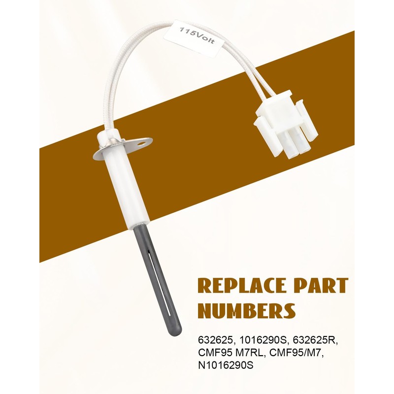 632625 Furnace Ignitor Fit for Nordyne/Intertherm/Broan/Miller Hot Surface Furnace Ignitor