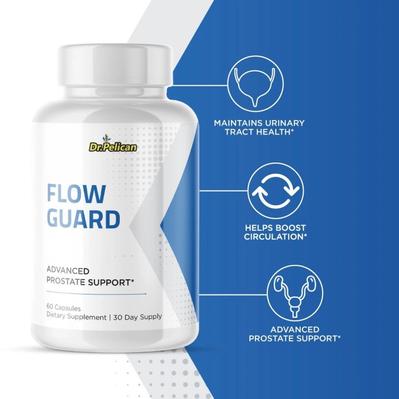 Pelican Vitamins Flow Guard - Prostate Support- 10 Bottles- 600