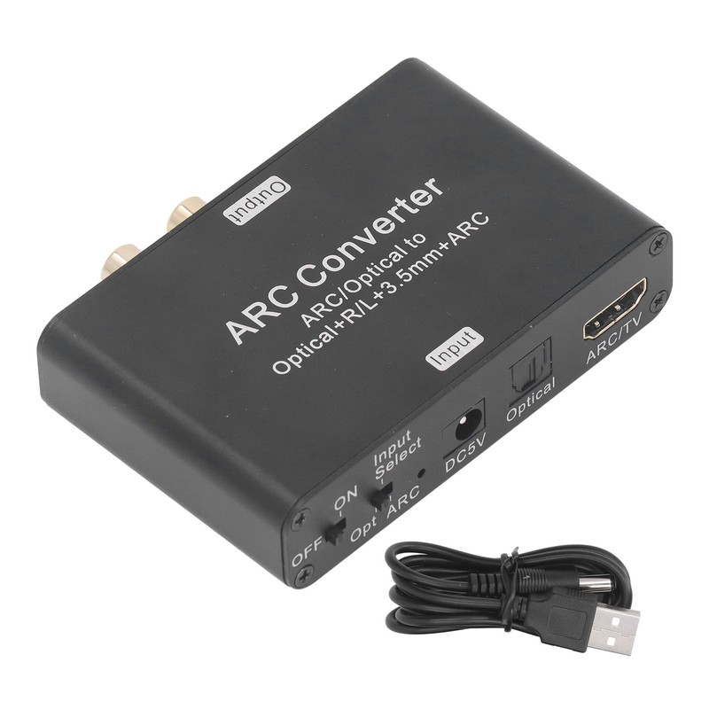 Digital to Analog Audio Converter 192KHZ Optical to RCA 3.5mm