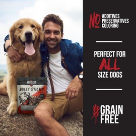 Grillerz Bully Bits, 1 lb Bag, 16 oz, All Natural Dog Treat for All Breeds, Dog Chew for Healthy Teeth