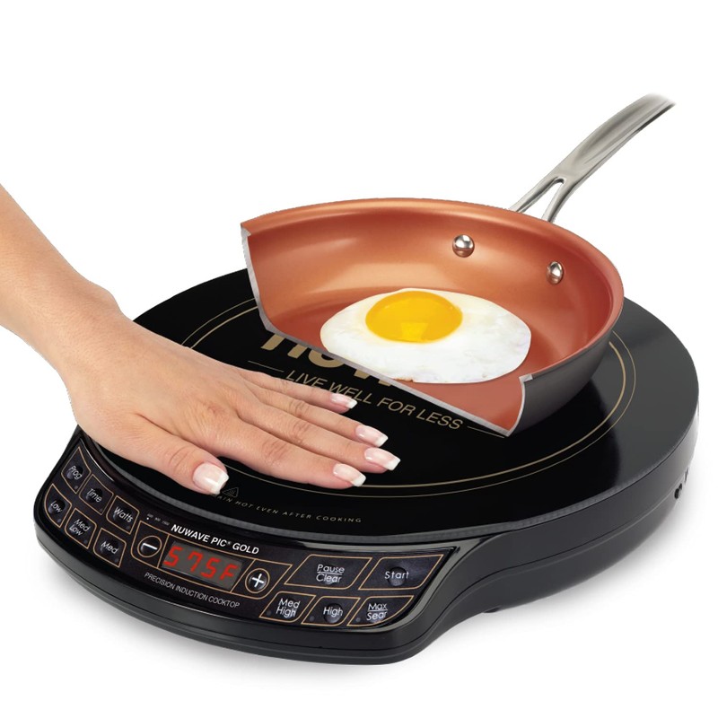 Nuwave Gold Precision Induction Cooktop, Portable, Powerful with Large 8”