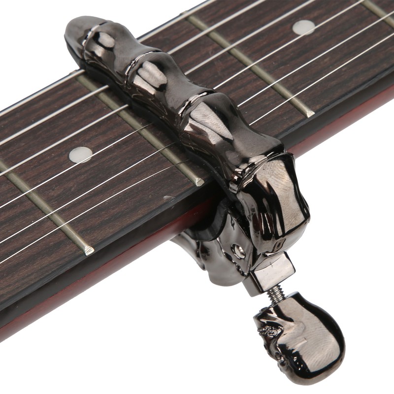 Skull Guitar Capo Adjustable Tightness Accessories Parts for Folk Acoustic