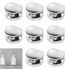 8 Pcs Glass Shelf Brackets, Glass Clamp Shelf Supports, Adjustable
