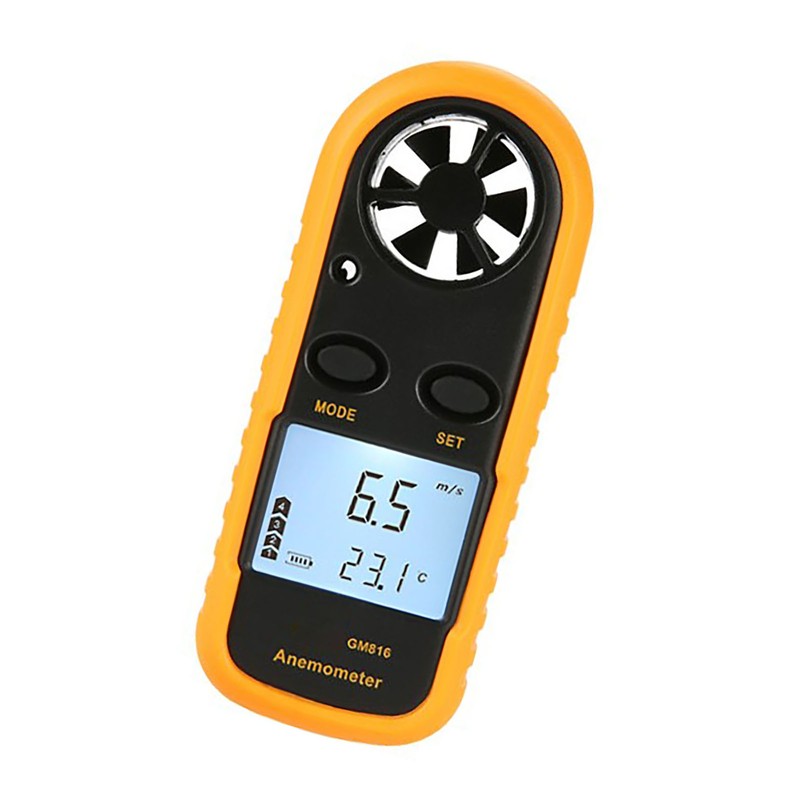 Wind Speed Meter Chill Tester Velocity Gauge Digital Anemometer for
