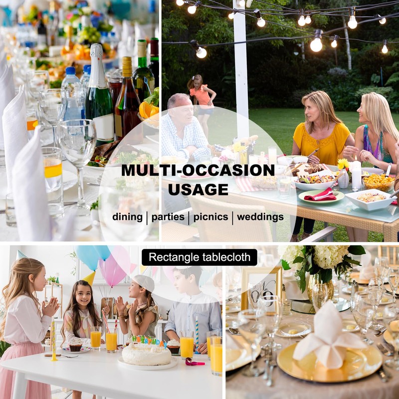 FUANGUI Spandex Rectangle Fitted Tablecloth,Rectangular Fitted Table Cloth Washable and