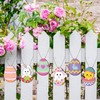 FainFun Easter Egg Pendants, Pack of 24 Easter Reko Wood,