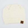 C.C Exclusives Cable Knit Beanie - Sombreros de gorro grueso,