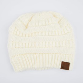 C.C Exclusives Cable Knit Beanie - Sombreros de gorro grueso, grueso, suave y cálido (HAT-20A) (HAT-30) (HAT-730)