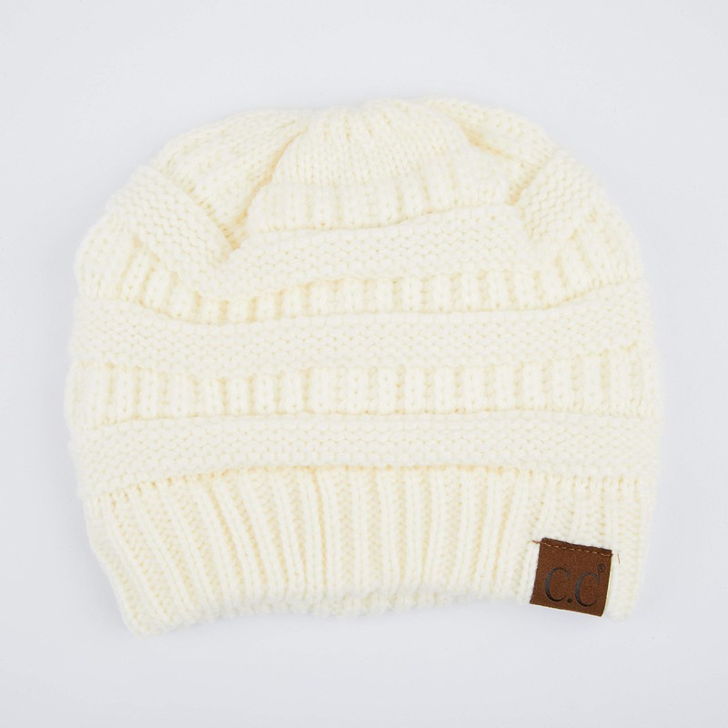 C.C Exclusives Cable Knit Beanie - Sombreros de gorro grueso,
