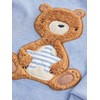 NEXT Pack of 3 Cuddly Pyjamas, Light Blue Bear