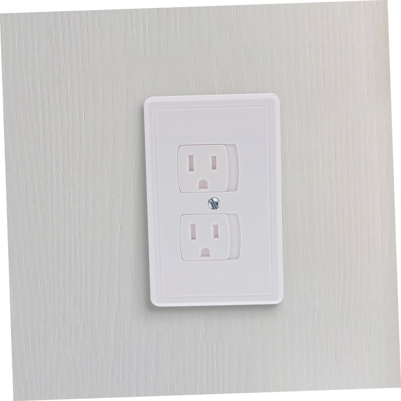 Mipcase 4Pcs Childproof Socket Covers French Style Outlet Plug Protectors