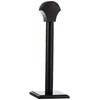 SZCO Supplies 17” Black Wooden Full-Sized Helmet/Headwear Display Stand with