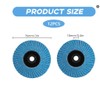 12 PCS Cutting Discs, 76mm Flap Discs, Angle Grinder Discs