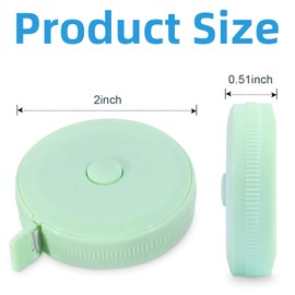 Tape Measure, 3 PCS 150 CM Dual Sided Soft Measuring Tape Retractable Tailor Tape Measure for Body Sewing Fabric Tailor Cloth Craft Measurement Measure Length (Green, Blue, Pink)