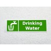 Drinking Water Sticker Waterproof Outdoor Vinyl Sticker 150 x 45