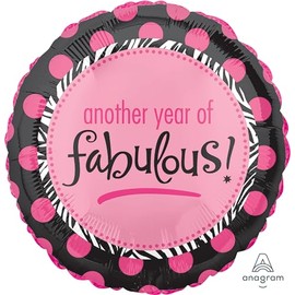 Boa Another Year of Fabulous Happy Birthday Balloon
