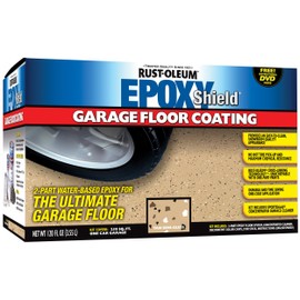 RustOleum 251966 Epoxy Floor Coating Kit - Tan Gloss