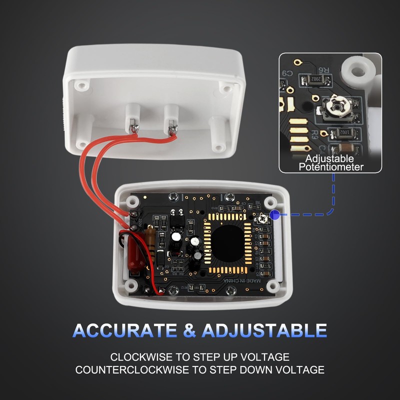 DROK Electric Voltage Testers 5pcs, AC 80-300V LCD Display Flat