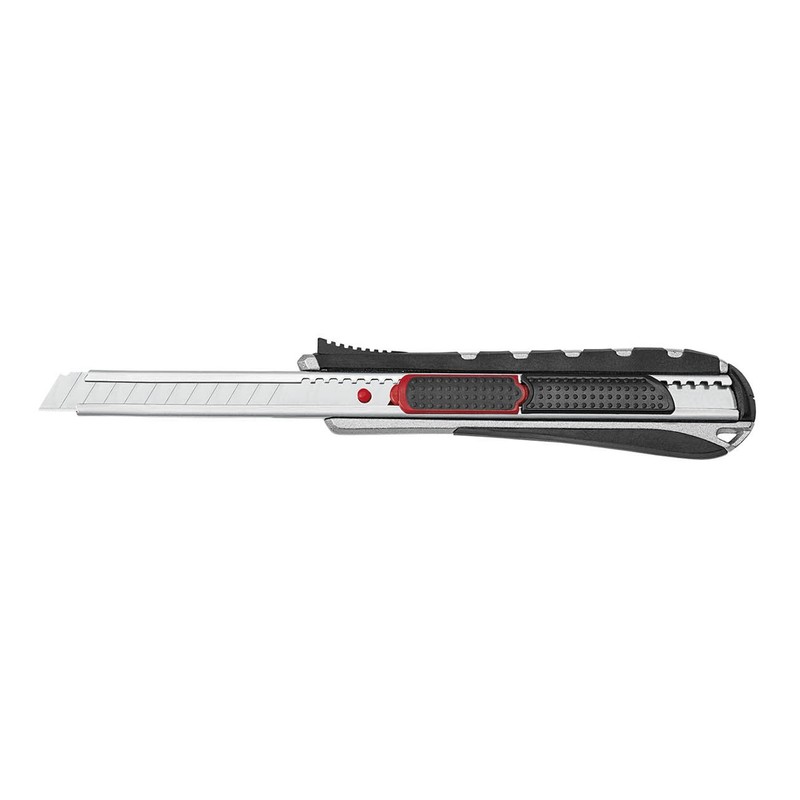 Wedo 787009 Safety Cutter 2-in-1, 9 mm, automatischer Klingenrückzug, Rasterautomatik,