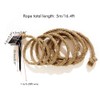 Solar Hemp Rope Copper Wire String Light LED Garden Yard
