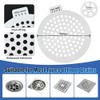 Disposable Shower Drain Hair Catcher 38 Pack, Peel and Stick