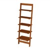 Lavish Home Ladder Bookshelf-5 Tier Leaning Decorative Shelves for Display,