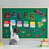 Cinrobiye 37 Pcs Races Writing Process Bulletin Board Decorations Set,Races