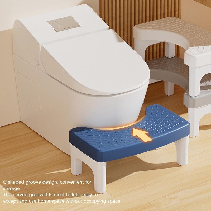 Brrnoo Potty en Cuclillas, Taburete de Inodoro Azul, Silla de
