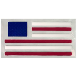 Black Duck Brand Set of 4 Patriotic Themed Gel Window Clings - Assorted Designs Including Flag, America, Stars, Rockets, etc.