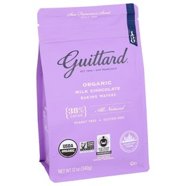 GUITTARD Organic 38% Chocolate Baking Wafers, 12 OZ