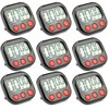 Digital Kitchen Timer, 9 Pack Kitchen Timers Clock, Countdown Stopwatch
