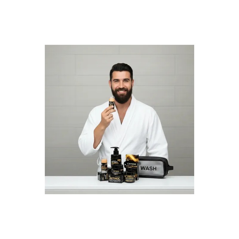 Kit Cuidado De La Piel Para Hombre 4pzs Nuevo Hidratantee