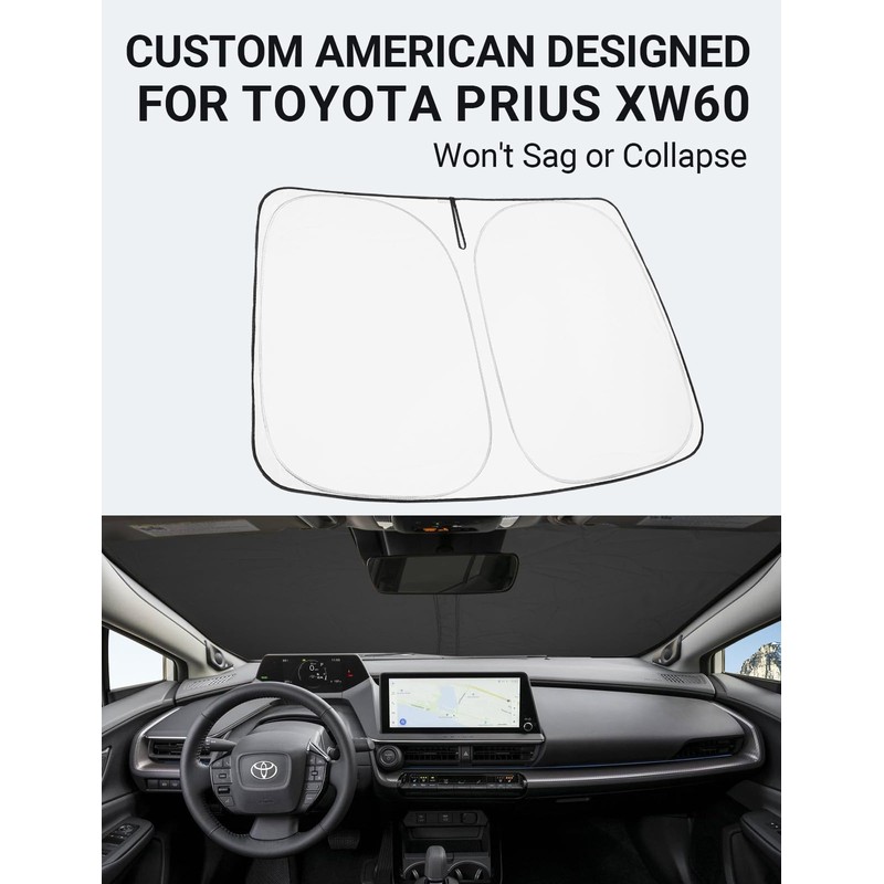 Proadsy Front Windshield Sun Shade Foldable Sunshade Protector Custom Fit