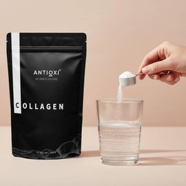 Antioxi Hydrolysed Marine Collagen Peptides Powder, Unflavoured Collagen Powder, 75g