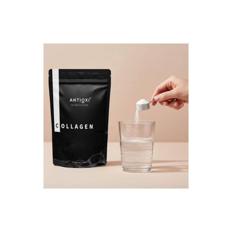 Antioxi Hydrolysed Marine Collagen Peptides Powder, Unflavoured Collagen Powder, 75g