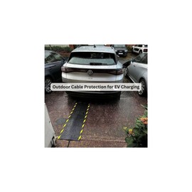 Portifera Morland Protect Rubber - 47¼in x 15⅝in - Nitrile Rubber Cord Cover Mat - Outdoor and Indoor use - Overfloor Protector for Cables Cords or Wires - Protect from Trips and Falls Repositionable