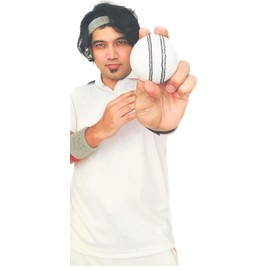 NEO Cricket Leather Ball, T20/30 Overs Format|Pack of 1 (White)