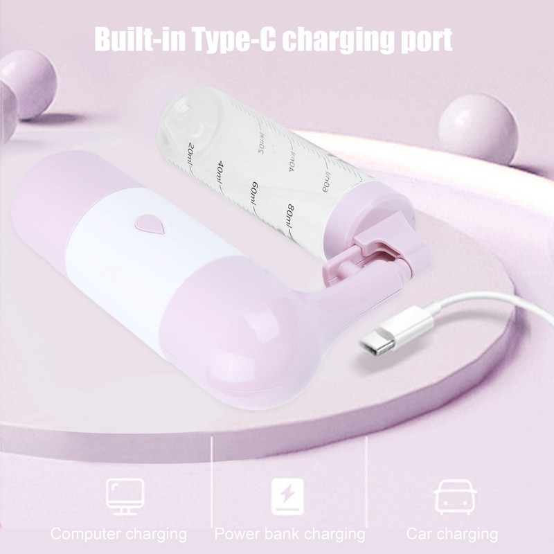 Handheld Facial Oxygen Atomizer Sprayer Electric Rechargeable Face Humidifier Mist