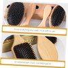 OHPHCALL Solid Wood Hairbrush Women Hair Brush Boar Bristle Massaging