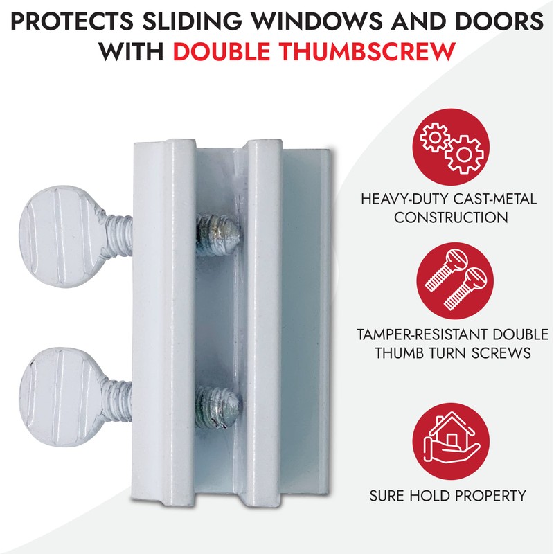 NU-SET Lock | Sliding Window Lock | Double Thumb Screw