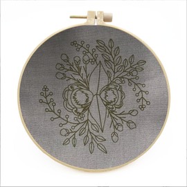 Meecaa XXXX Embroidery Kit Starter Set, Hand Embroidery Set,Pattern Printed Cross Stitch Set for Beginner Adults, with Embroidery Hoop and Instructions (Peacock)