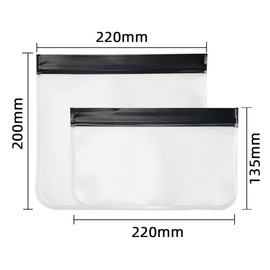 Set of 4 Toiletry Bags, Aeroplane Bags, Toiletry Bag, Transparent, for Cosmetics, Cosmetic Bag, Travel Bag for Liquids in Suitcase, White