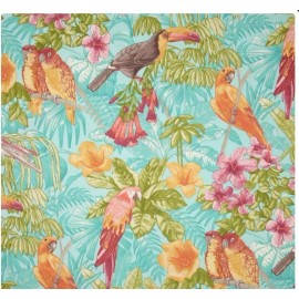 P Kaufmann Tropical Oasis Turquoise (yd)