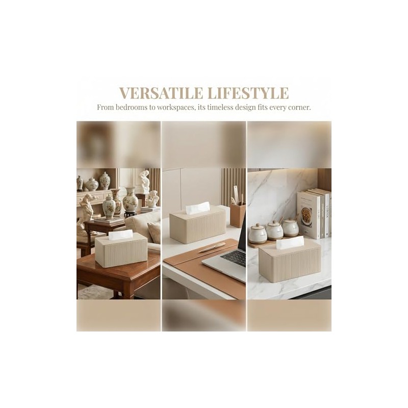 Cosmetic Tissue Box, Tissue Box Made of PU Leather with