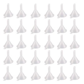 Funnel, 30 Piece Small Funnel Set, Plastic Funnel, Small Bottle Funnel, Transparent Funnel for Filling Bottles or Containers, for Laboratory Bottles, Laboratory Chemicals