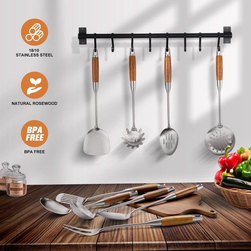 9 PCS 304 Stainless Steel Kitchen Cooking Utensils set with