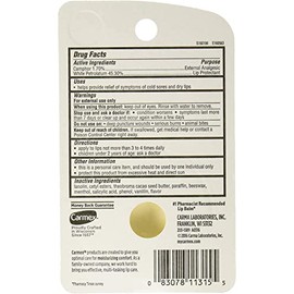 Carmex Bálsamo labial clásico medicado, 0.25 oz (paquete de 2)