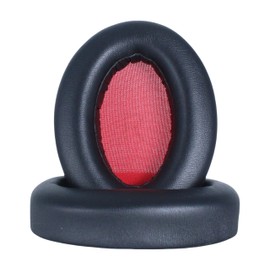 Xinyuekj Replacement Ear pad, Breathable Protein Leather Headphone earpads Cushion, Compatible with 1MORE SonoFlow Earphones (Black)